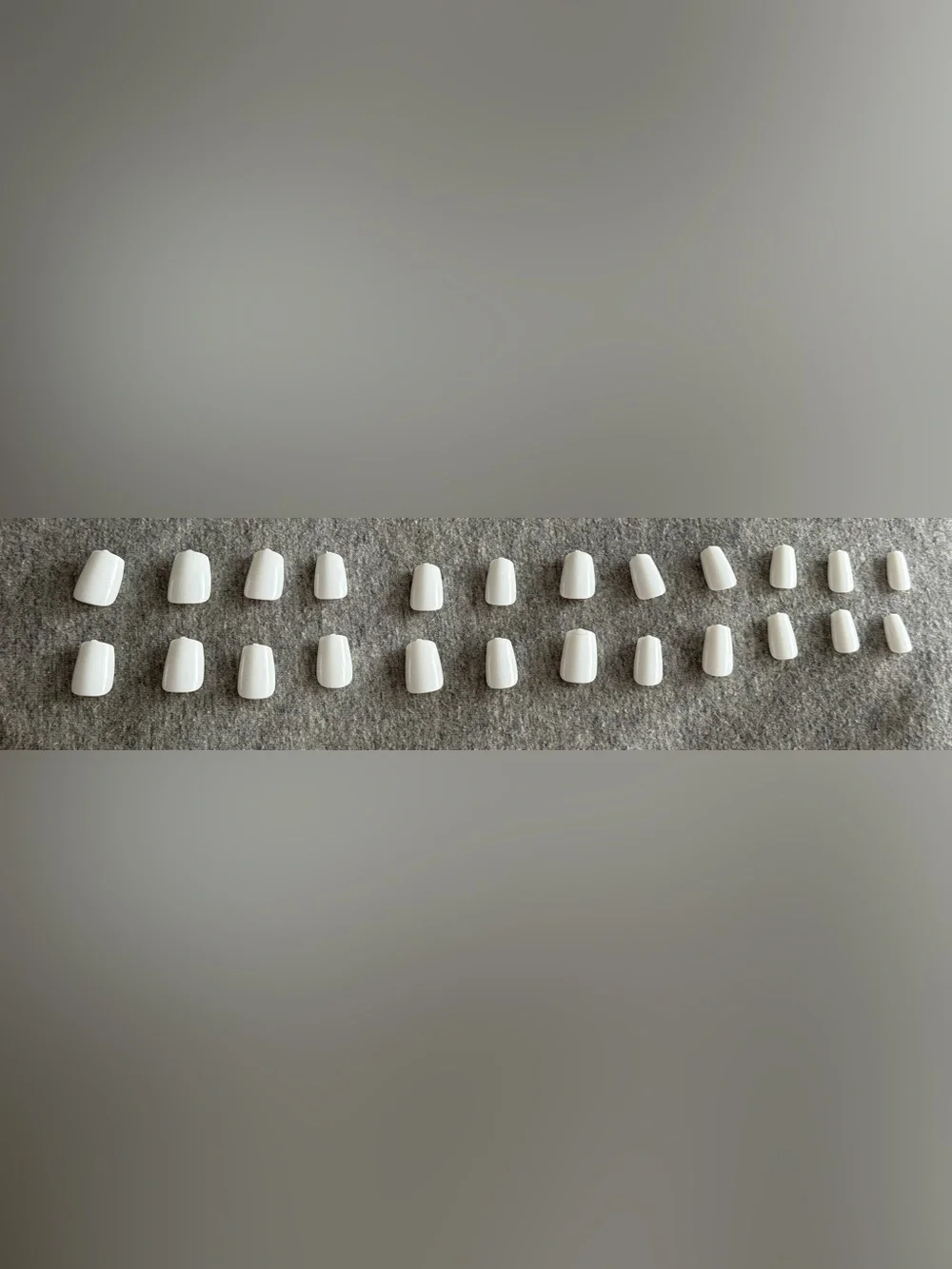Full Set of White Press-On Nail